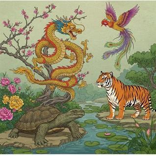 Feng-Shui : Les animaux symboliques et leur placement